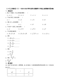 初中数学3 二次根式一课一练