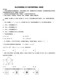 舟山市定嵊泗县2025届中考数学最后一模试卷含解析