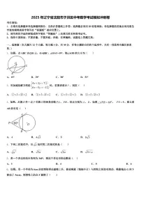 2025年辽宁省沈阳市于洪区中考数学考试模拟冲刺卷含解析
