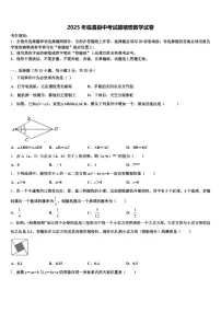 2025年临澧县中考试题猜想数学试卷含解析