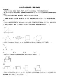 2025年永昌县中考一模数学试题含解析