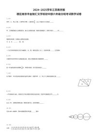 2024~2025学年江苏南京鼓楼区南京市金陵汇文学校初中部初一上学期入学分班考试数学试卷（有答案解析）
