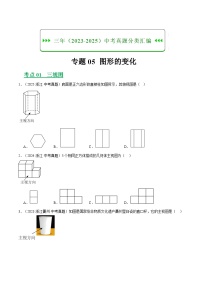 专题05图形的变化+9大考点++浙江专用+-【好题汇编】三年+2023-2025+中考数学真题分类汇编