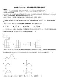 南江县2024-2025学年中考数学考试模拟冲刺卷含解析