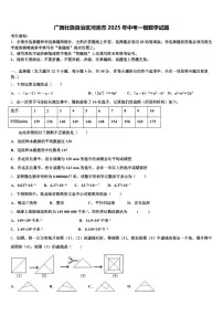 广西壮族自治区河池市2025年中考一模数学试题含解析