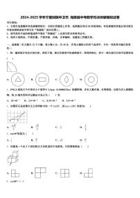 2024-2025学年宁夏回族中卫市 海原县中考数学对点突破模拟试卷含解析