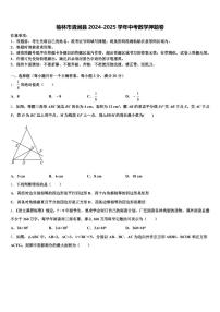 榆林市清涧县2024-2025学年中考数学押题卷含解析
