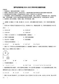葫芦岛市绥中县2024-2025学年中考三模数学试题含解析