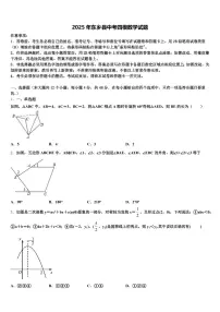 2025年东乡县中考四模数学试题含解析