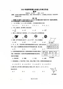 广西南宁市天桃实验学校2025-2026学年上学期九年级数学开学考试卷