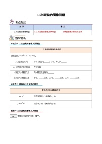 2023年九年级数学上册《二次函数的图像问题》知识考点练习（含答案）