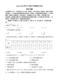 精品解析：四川省自贡市2024-2025学年八年级下学期7月期末数学试题（原卷版+解析版）