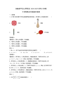河南省平顶山市郏县2024-2025学年八年级下学期期末考试数学试卷（解析版）