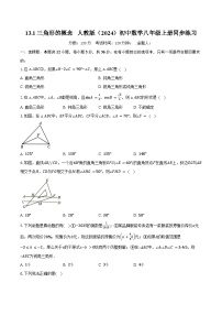 人教版（2024）八年级上册（2024）13.1 三角形的概念精品练习