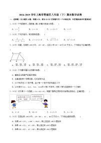 2024-2025学年上海市青浦区八年级（下）期末数学试卷(含解析)