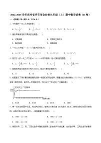 2024-2025学年贵州省毕节市金沙县九年级（上）期中数学试卷（B卷）（含解析）