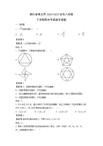 贵州省遵义市2024-2025学年八年级下学期期末考试 数学试题（解析版）