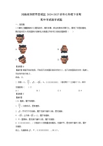 河南省洛阳市老城区2024-2025学年七年级下学期期中考试数学试题（解析版）