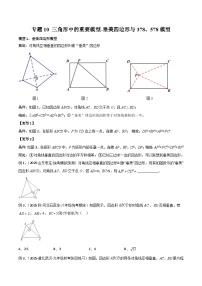 26年中考数学几何模型解读与训练专题10三角形中的重要模型-垂美四边形与378、578模型（学生版+名师详解版）