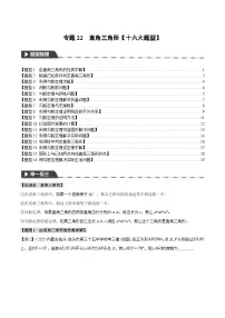 2026年中考数学考点一网尽-专题22直角三角形【十六大题型训练】（学生版+名师详解版）