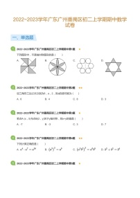 2022~2023学年广东省广州市番禺区八年级上学期期中数学试卷(含答案)