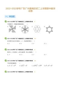 2022~2023学年广东省广州市番禺区八年级上学期期中数学试卷(含答案)