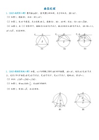 2026年中考数学压轴题专项练习-垂径定理（学生版+名师详解版）