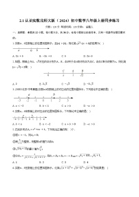 初中数学北师大版（2024）八年级上册（2024）1 认识实数精品复习练习题