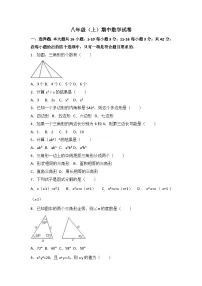 2025-2026学年八年级上期中数学试卷04（学生版+名师详解版）