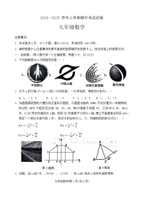 河南省新乡市长垣市+2024—2025学年九年级上学期期中数学考试试卷+
