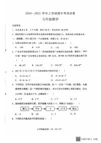 河南省新乡市长垣市2024-2025学年七年级上学期期中考试数学试卷