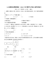 数学七年级上册（2024）实数的运算精品课时练习
