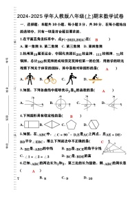 2024-2025学年人教版八年级(上)期末数学试卷（含答案）
