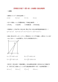 数学九年级下册二次函数课时作业
