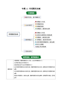 初中数学沪科版（2024）七年级上册（2024）有理数的加减复习练习题