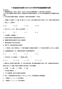 广东省茂名市化州市2024-2025学年中考试题猜想数学试卷含解析