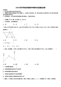 2025年毕节地区黔西县中考数学全真模拟试卷含解析