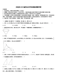 开化县2025届毕业升学考试模拟卷数学卷含解析