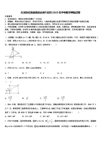 红河哈尼族彝族自治州个旧市2025年中考数学押题试卷含解析