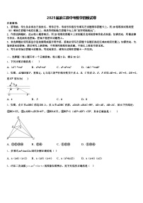 2025届麻江县中考数学四模试卷含解析