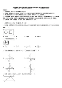 云南省红河哈尼族彝族自治州2025年中考五模数学试题含解析