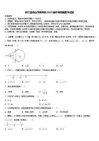 浙江省舟山市嵊泗县2025届中考四模数学试题含解析