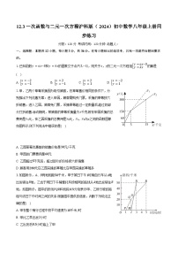 沪科版（2024）12.3 一次函数与二元一次优秀复习练习题