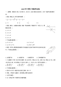 2025年宁夏中考数学试卷（含详细答案解析）