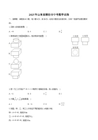 2025年山东省潍坊市中考数学试卷（含详细答案解析）