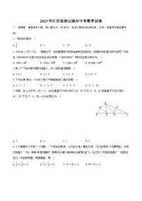 2025年江苏省连云港市中考数学试卷（含详细答案解析）