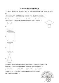 2025年河南省中考数学试卷（含详细答案解析）