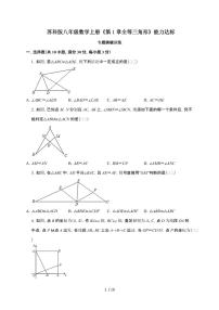 初中数学苏科版（2024）八年级上册（2024）1.2 全等三角形课堂检测