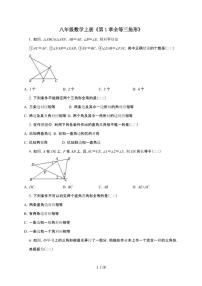2024~2025学年（苏科版）八年级数学上学期期末提升训练第1章（全等三角形）