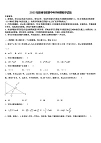 2025年赣州市赣县中考冲刺卷数学试题含解析